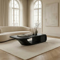 Modern Sculptural Coffee Table With Curved Design For Home Office