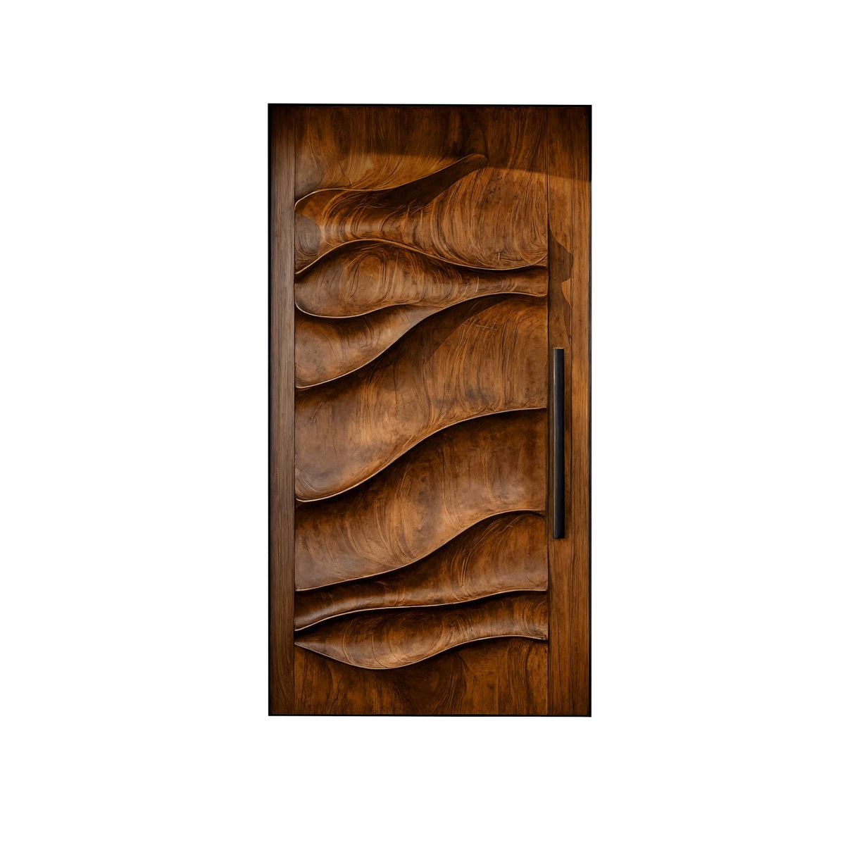 Arvexa Sculpted Solid Wood Rectangular Single Door