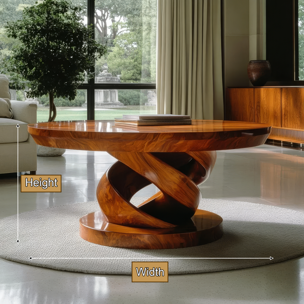 Virella Handcrafted Solid Wood Coffee Table